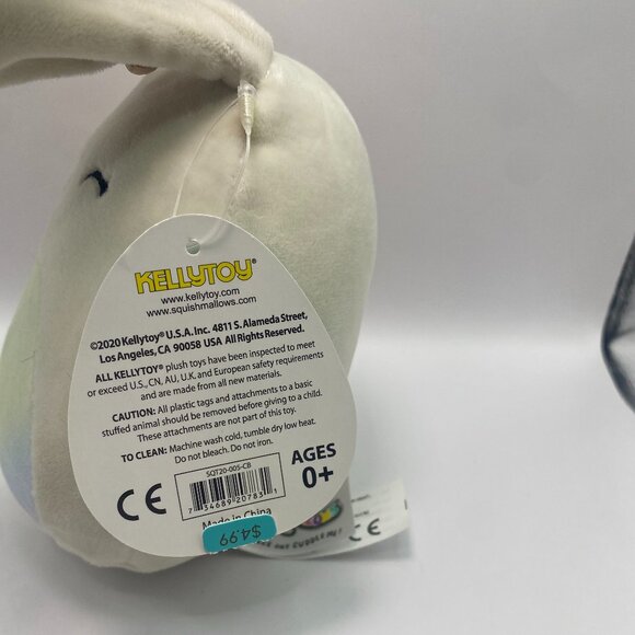 NWT Rainbow Gradient Belly Bunny Squishmallow - Picture 2 of 5